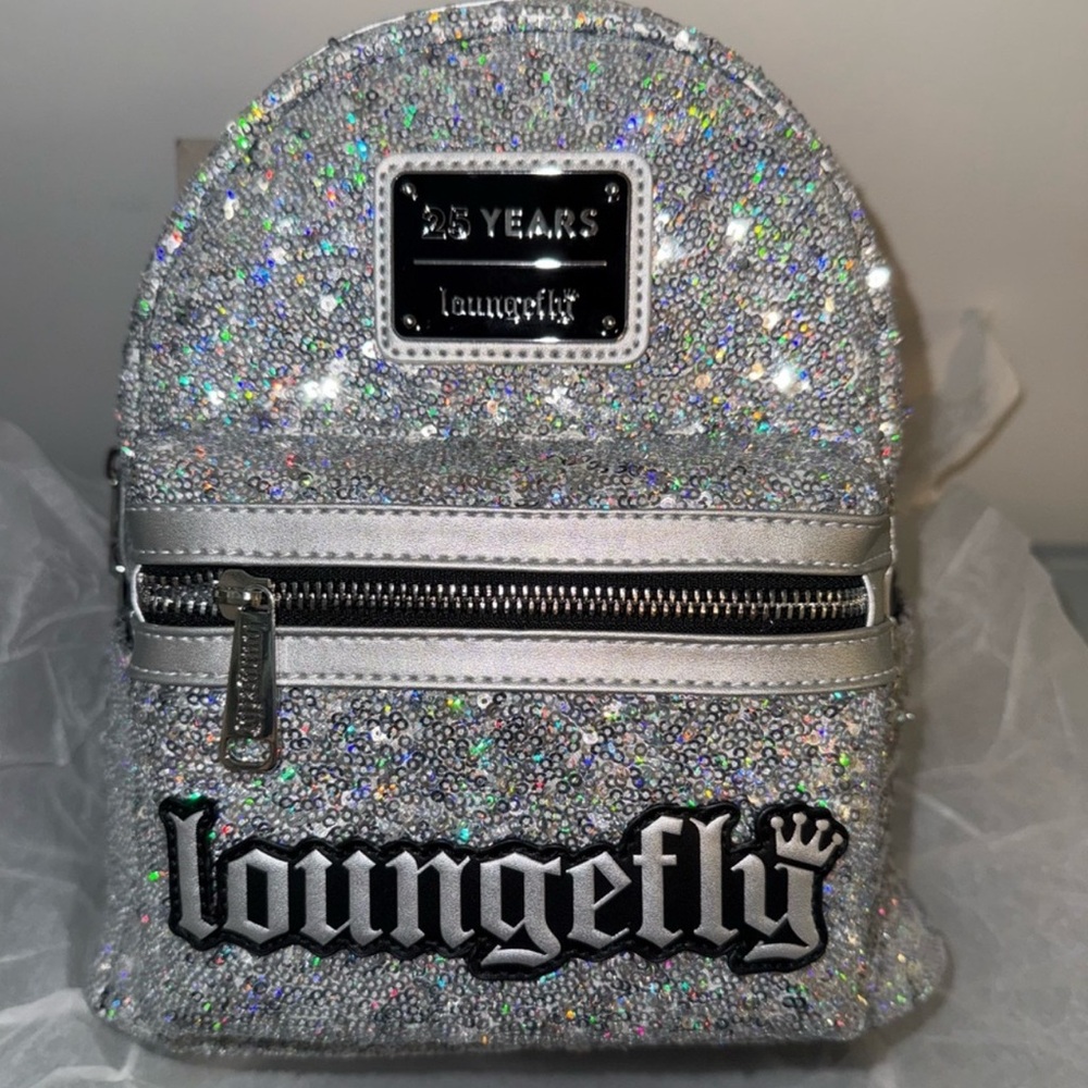 LOUNGEFLY SEQUIN 25th ANNIVERSARY BAG!
